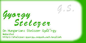 gyorgy stelczer business card